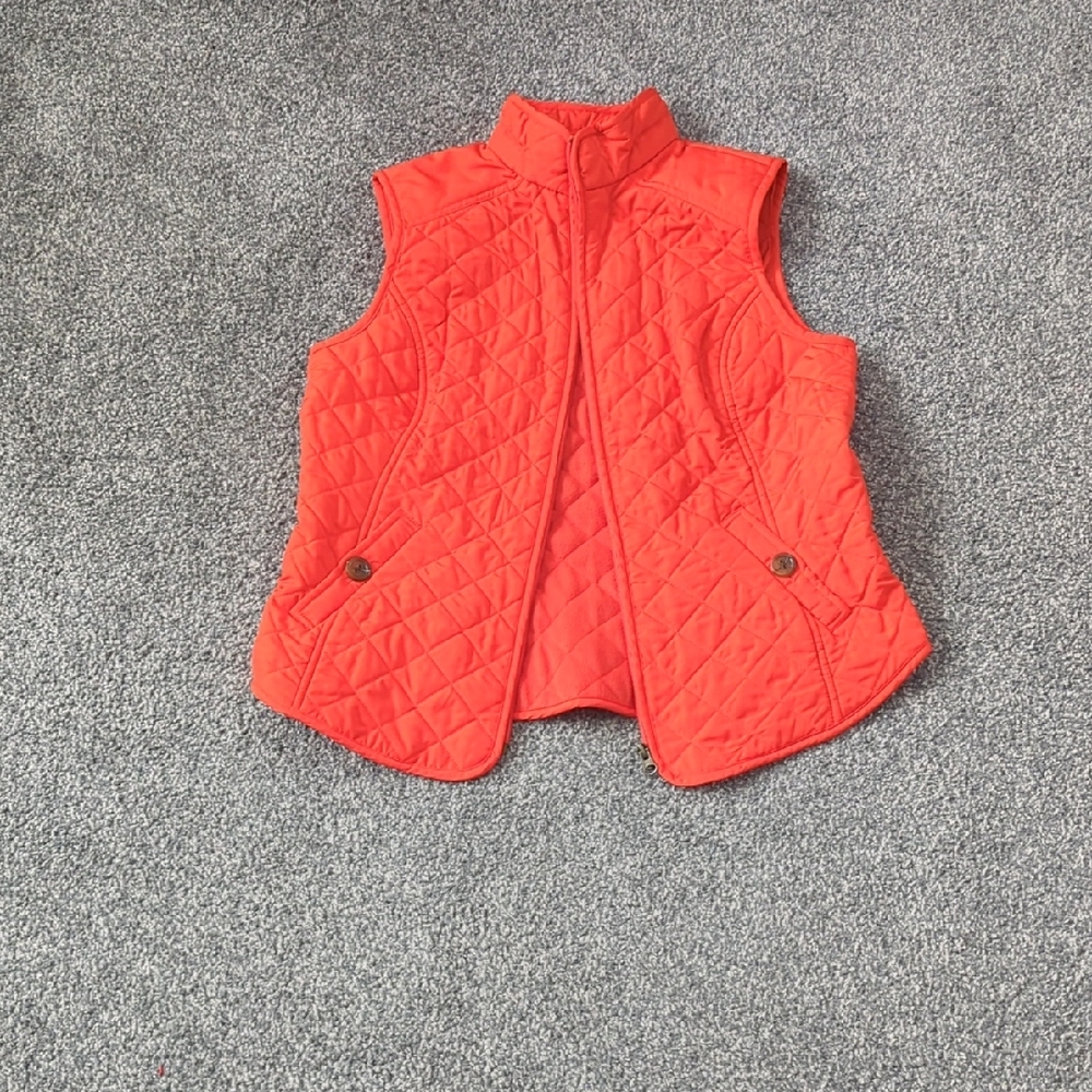 Van Heusen Bright Orange Quilted Vest